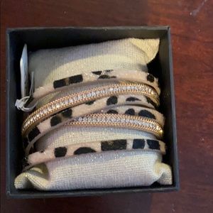 Leopard wrap bracelet